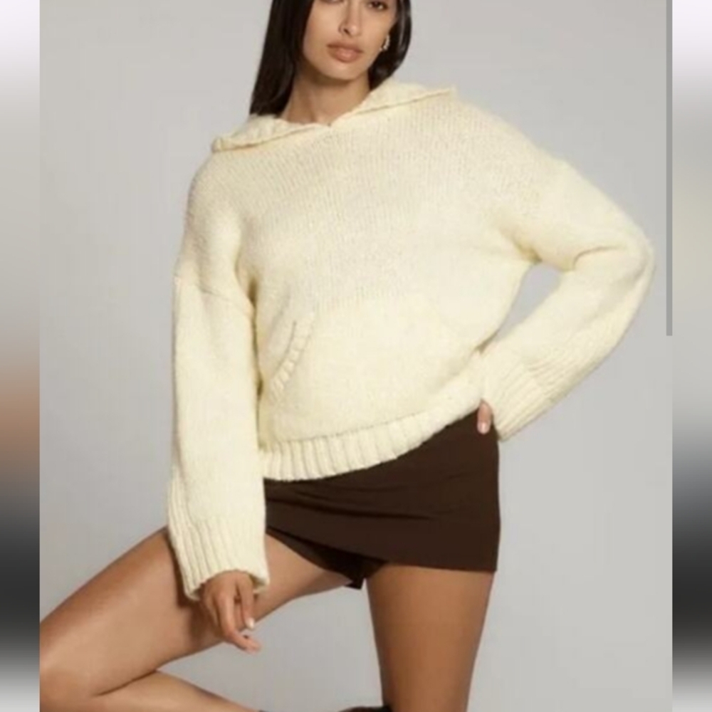 Anthropologie Pilcro Wool Blend Hooded Sweater